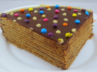 Tarta de huesitos bicolor