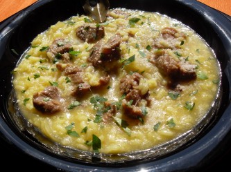 Risotto de cordero Thermomix