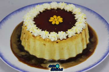 Flan de limón