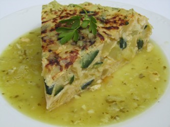 Tortilla de patata y calabacín