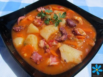 Pulpo con patatas Thermomix