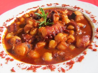 Garbanzos con pulpo Thermomix