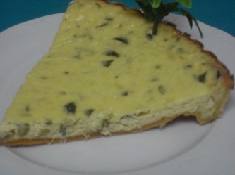 Quiche de calabacín y cebolla