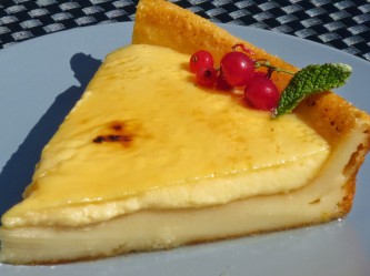 Quesada con crema catalana