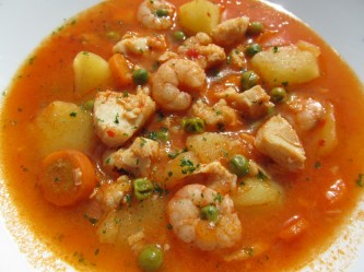 Guiso de patatas marinero