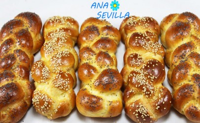 Trenzas de pan de huevo