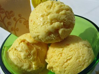 Helado de naranja