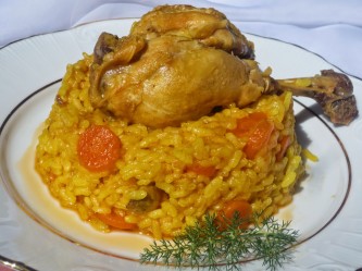 Arroz con pollo de corral olla GM