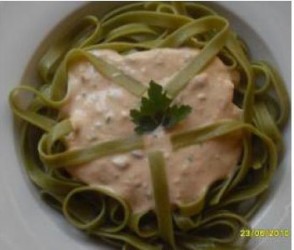 Pasta con atún a la Tártara