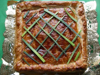 Pastel de puerros