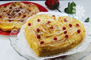 Tarta de leche rizada