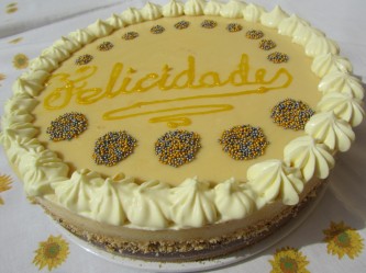 Tarta de natillas y galletas Thermomix