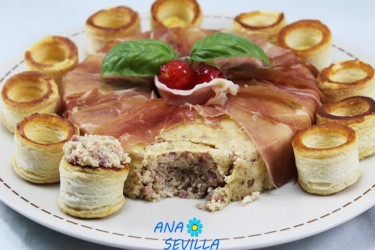 Pastel de jamón serrano