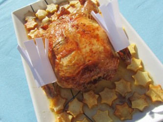 Pollo relleno de carne