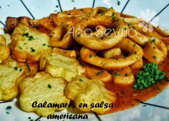 Calamares en salsa americana