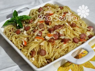 Espaguettis al ajillo