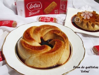 Flan de galletas Lotus