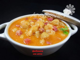 Garbanzos con arroz