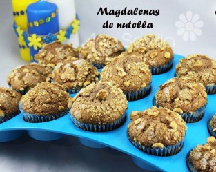 Magdalenas de nutella