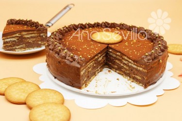 Marquesa de chocolate con galletas