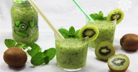 Mojito de kiwi (Con o sin alcohol)