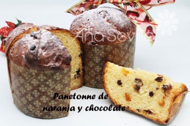 Panetonne de naranja y chocolate