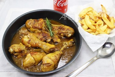 Pollo a la coca-cola