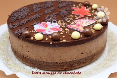 Tarta mousse de chocolate