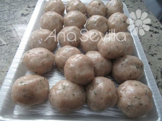 Albóndigas formadas