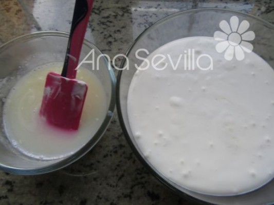 Mezclar con la mantequilla
