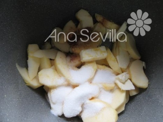 Caramelizar las manzanas