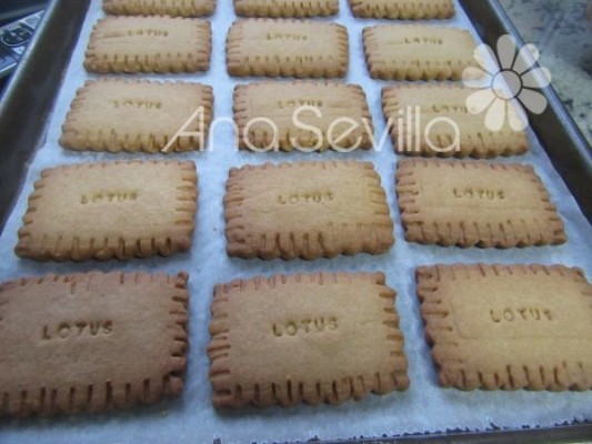 Galletas Lotus horneadas