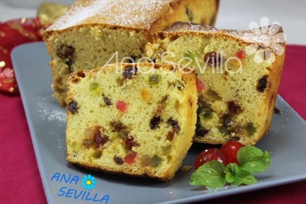 Plum-cake de frutas escarchadas 