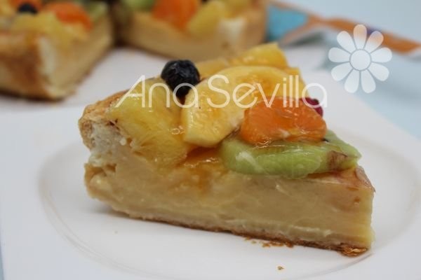 Tarta de fruta fresca y crema olla GM