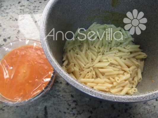 Sin tener que escurrir la pasta, muy cómodo