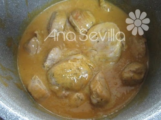 Solomillo en salsa de carne  olla gm