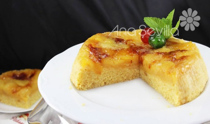 Tarta tatín de manzana y bizcocho olla GM