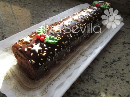 Adornar con el ganache de nutella