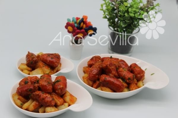 Salchichas bravas Thermomix