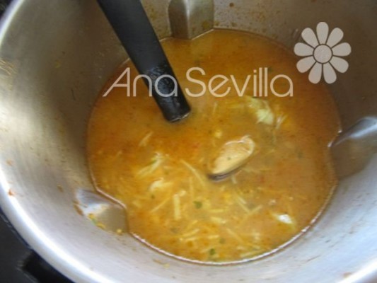 Sopa de pescado Thermomix