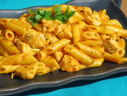 Macarrones con pollo