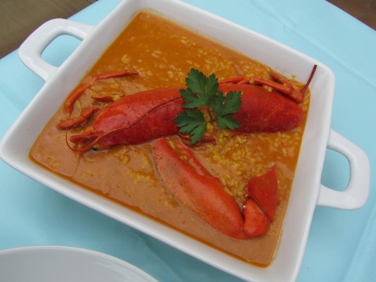 Arroz caldoso con bogavante olla GM