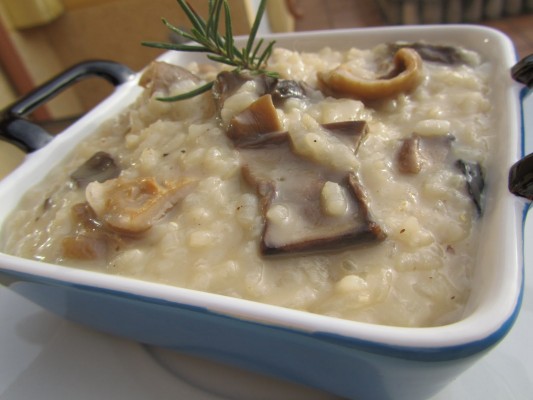 Risotto de setas secas