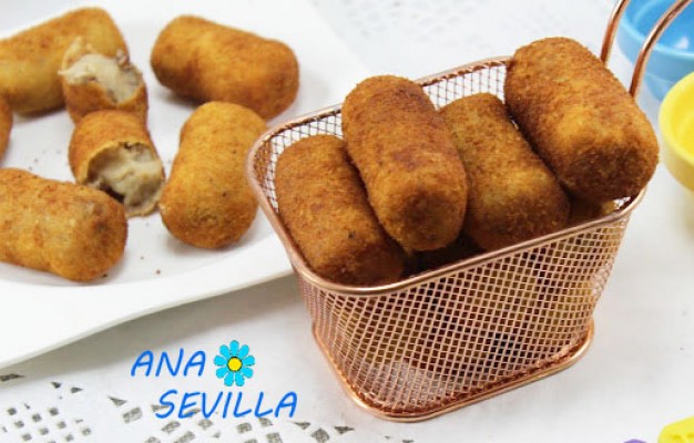 Croquetas de cecina y queso