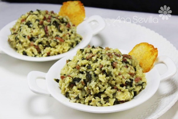 Risotto de espinacas