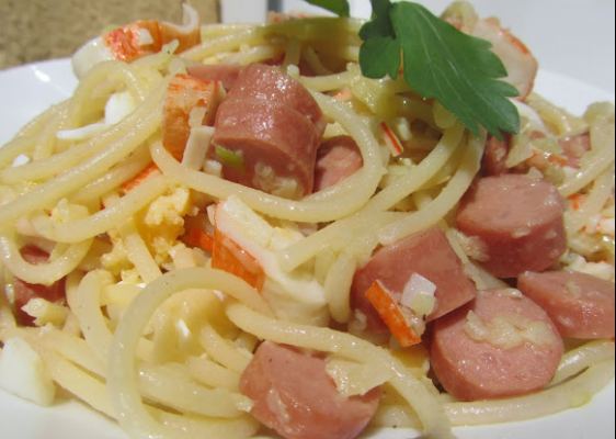 Espaguettis al ajillo