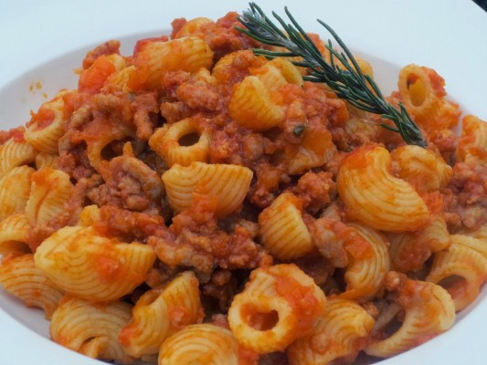 Macarrones a la boloñesa