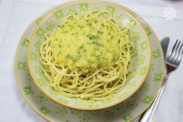 Carbonara de calabacines