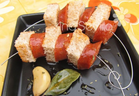 Chorizos confitados