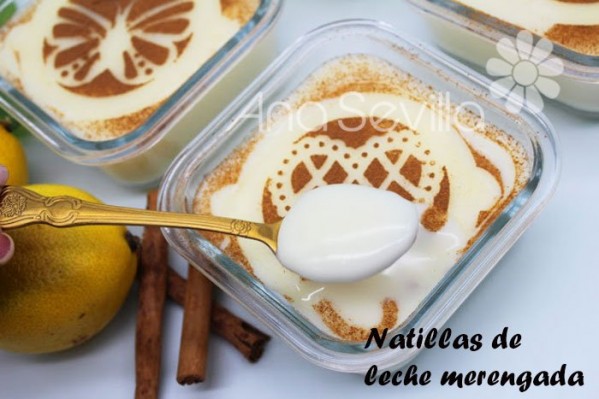 Natillas de leche merengada (Sin huevo)